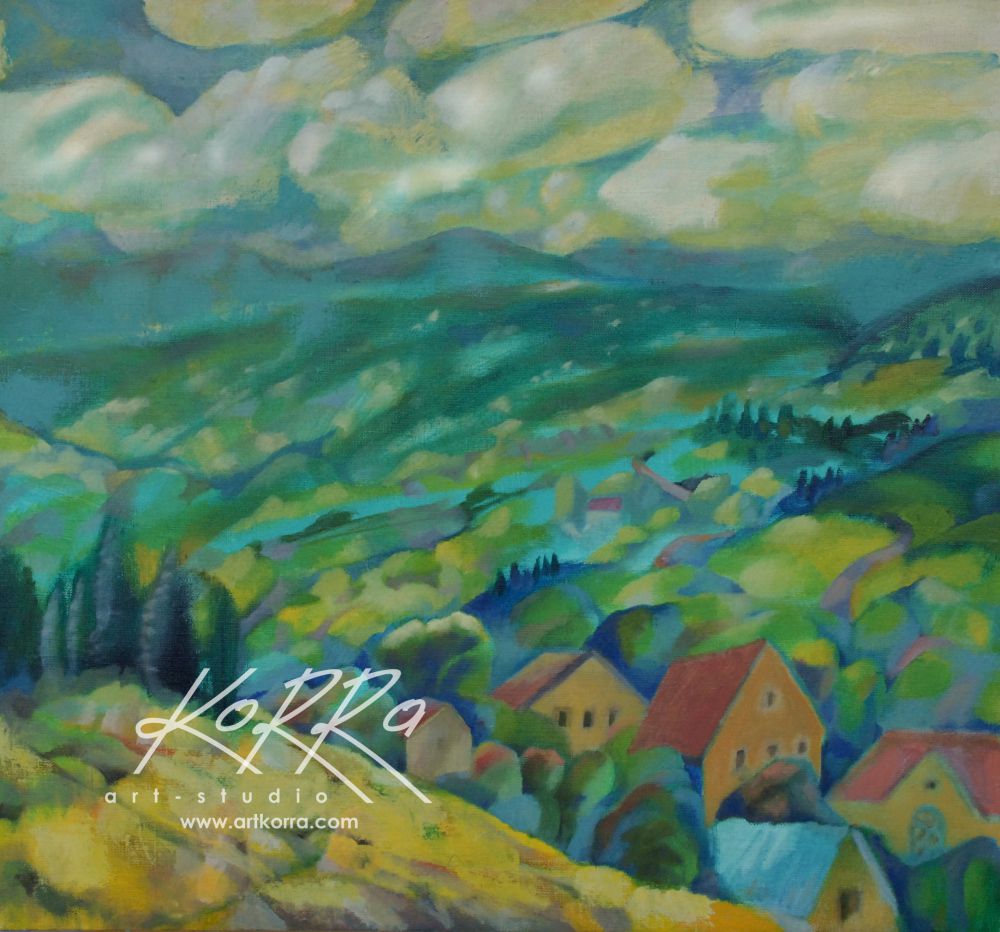 Kateřina Radko, Slunečný den, 2010, olej na plátně, 60x65